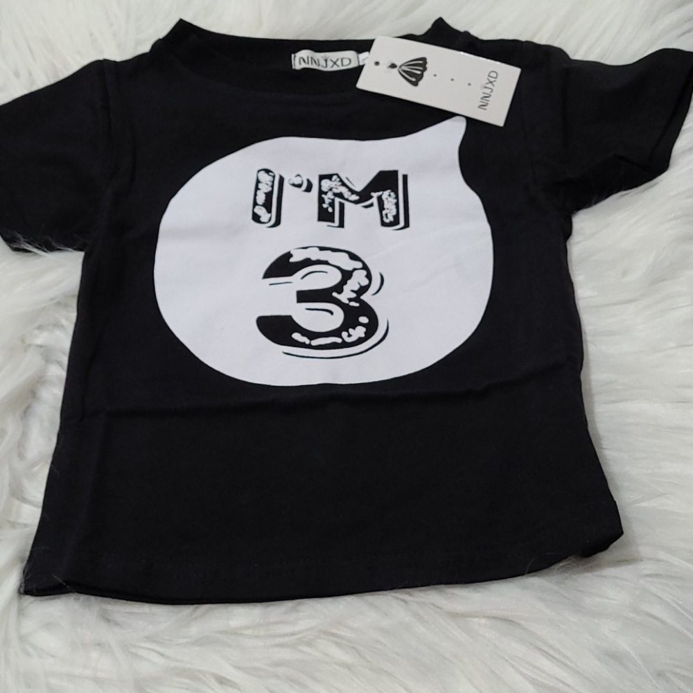 🆕️unisex milestone shirt- 3T